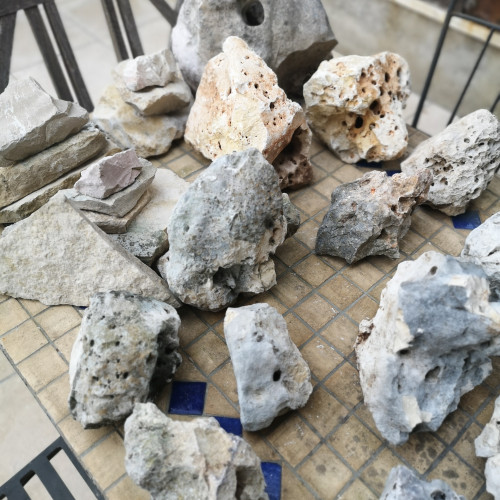 Pierres à trou pour aquarium, cichlidés, vivarium