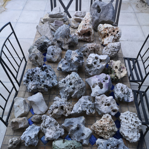 Pierres à trou pour aquarium, cichlidés, vivarium