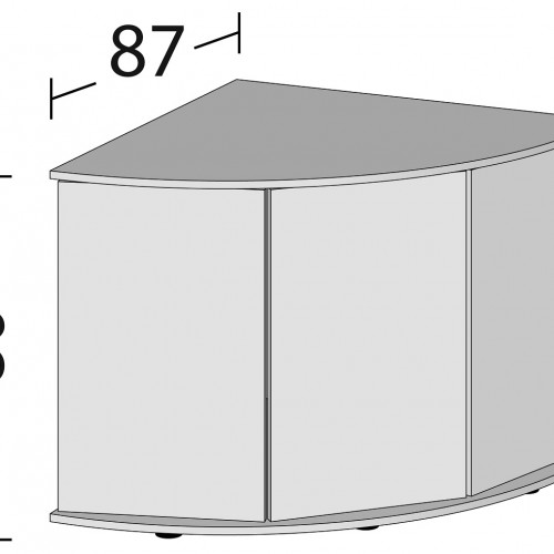 Meuble JUWEL Trigon 350 (Noir)