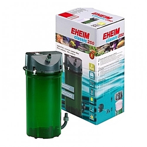 Filtre externe EHEIM CLASSIC 250 (aquarium <250L) 440 l/h + robinets