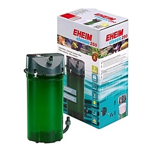 Filtre externe EHEIM CLASSIC 250 (aquarium <250L) 440 l/h + robinets + masses