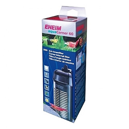 Filtre interne d’angle EHEIM AquaCorner 60 (aquarium <60L) 200 l/h