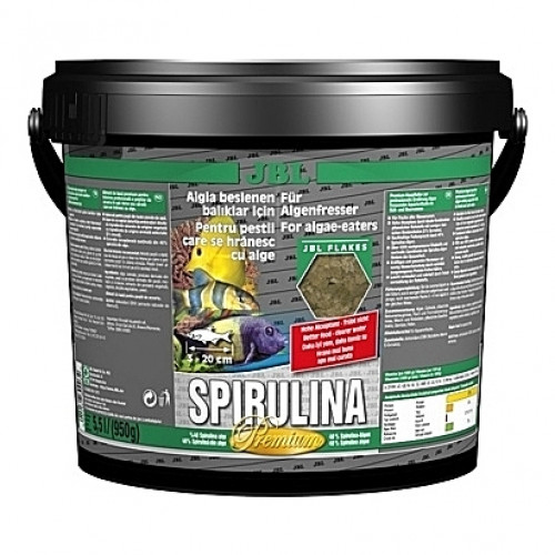 Flocons pour alguivores à base de spiruline JBL SPIRULINA 5,5L