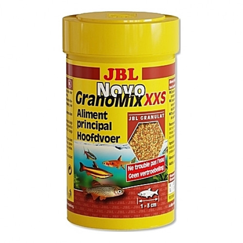 Granulés aliments principaux pour petits poissons (1 à 3 cm) JBL NovoGranoMix XXS 100ml