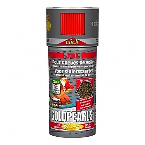 Perles alimentaires pour poissons rouges Premium GOLDPEARLS avec doseur 250ml