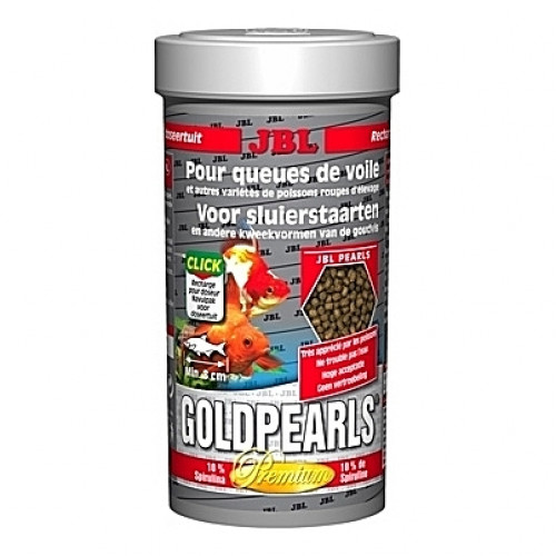 Perles alimentaires pour poissons rouges Premium GOLDPEARLS 250ml