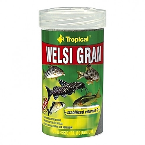 Granulés aliments de base pour poissons de fonds WELSI GRAN 100ml
