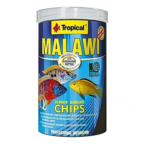 Chips multi-ingrédients pour cichlidés MALAWI CHIPS 1L