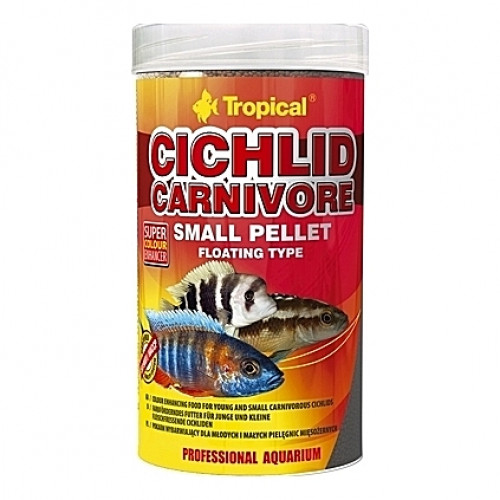 Nourriture riche en protéines pour jeunes cichlidés carnivores CICHLID CARNIVORE Small PELLET 250ml