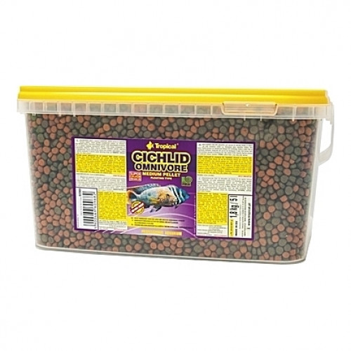 Pastilles multi-ingrédients CICHLID OMNIVORE Medium PELLET 5L/1,8Kg