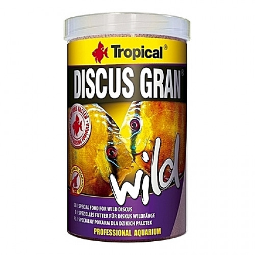 Granulés riches en protéines pour des Discus colorés DISCUS GRAN Wild 1L