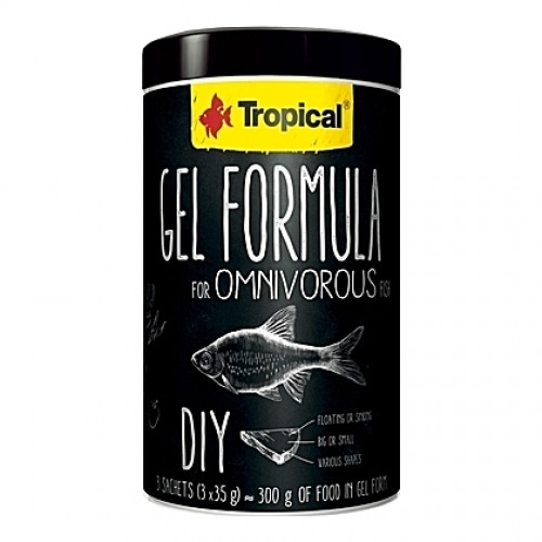 Gel pour préparations maison omnivores GEL FORMULA OMNIVOROUS 1L (3x35g)