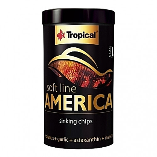 Chips coulantes pour omnivores et carnivores d’Amérique SOFT LINE AMERICA L 250ml