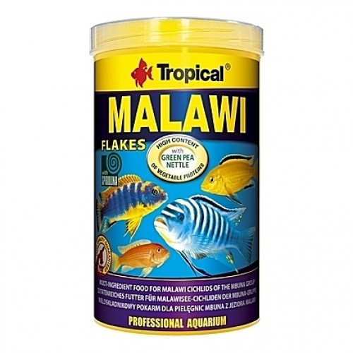 Flocons végétaux pour cichlidés MALAWI 1L