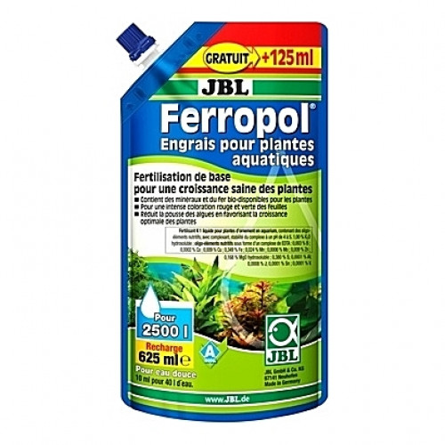 Engrais liquide stimulateur de croissance des plantes JBL Ferropol recharge - 625ml