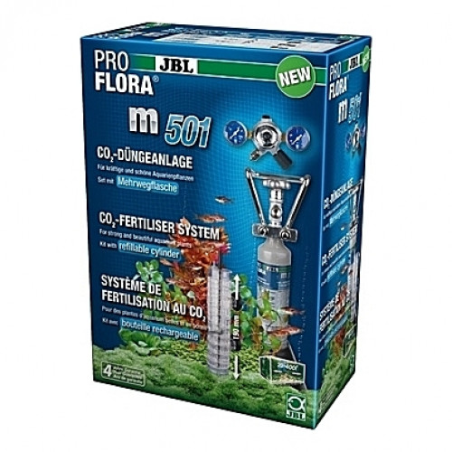 Kit de CO2 complet (bouteille rechargeable) JBL Proflora m501 - 500g (aquarium <400L)