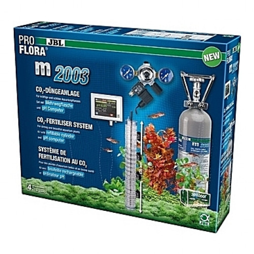 Kit de CO2 complet (bouteille rechargeable) JBL Proflora m2003 avec contrôleur de pH - 2kg (aquarium <1000L)