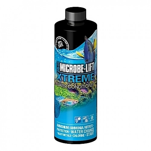 Préparateur d’eau Microbe-Lift Xtreme par élimination des nocivités et protection des pensionnaires - 236ml