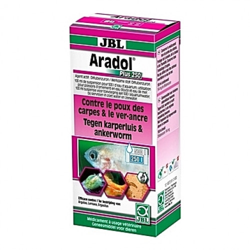 Traitement contre les poux des carpes et les vers-ancre JBL Aradol Plus 250 - 100ml