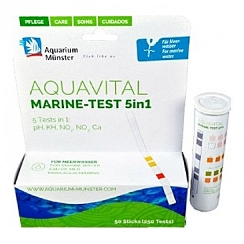 Bandelettes de test de qualité d’eau AQUAVITAL MARINE-TEST