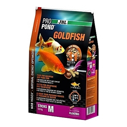 Bâtonnets flottants JBL ProPond Goldfish Sticks Taille M (14mm) - 0,8Kg