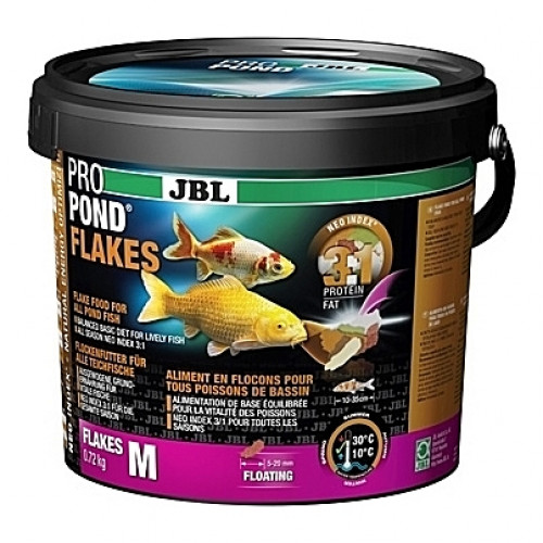 Flocons flottants JBL ProPond Flakes Taille M (5 à 20mm) - 0,72Kg