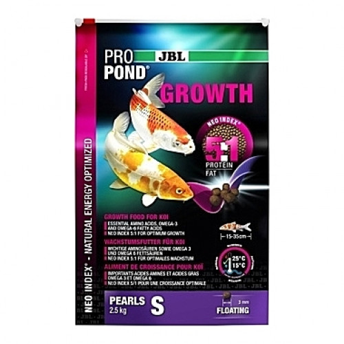 Perles flottantes de croissance JBL ProPond Growth Taille S (3mm) - 2,5Kg