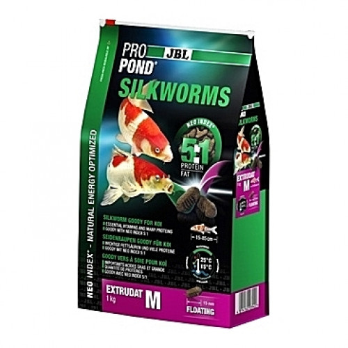 Vers à soie flottants JBL ProPond Silkworms Taille M (15mm) - 1Kg