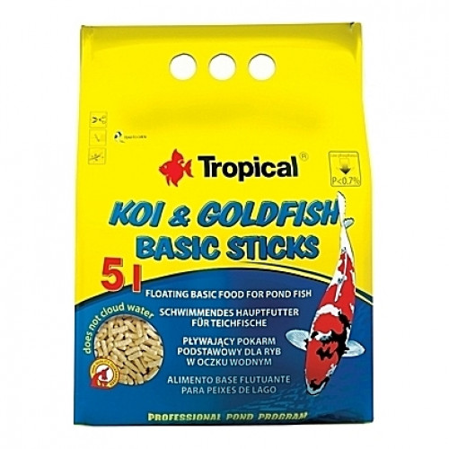 Bâtonnets flottants Tropical KOI & GOLDFISH BASIC Sticks - 5L