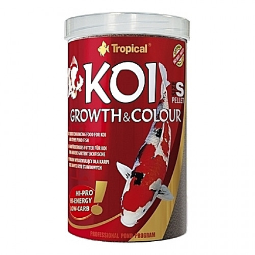 Pastilles croissance et couleur Tropical KOI GROWTH & Colour PELLET Taille S - 1L