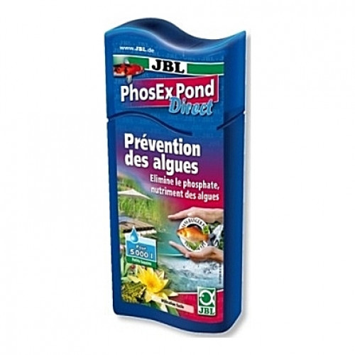 Prévention des algues JBL PhoEx Pond Direct par élimination des phosphates - 500ml