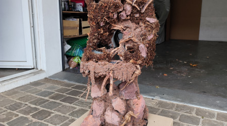 Vue d'ensemble après le sablage de manado de la zone aquatique ainsi que le palu et son substrat.