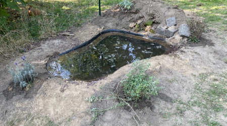 Installation aujourd’hui d’une mare naturelle