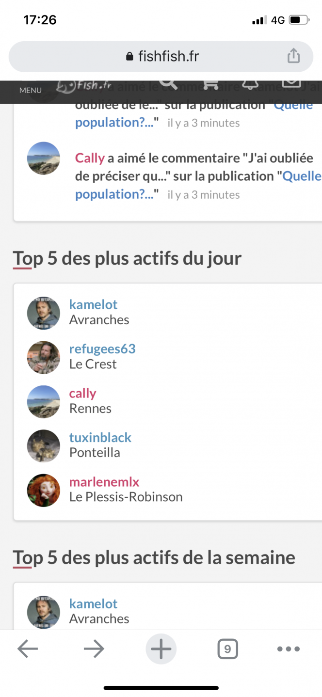 Photographie du post de Cally 