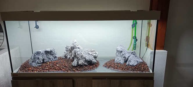 aqua j-3 hardscape  Seyriu stone + pouzzolane