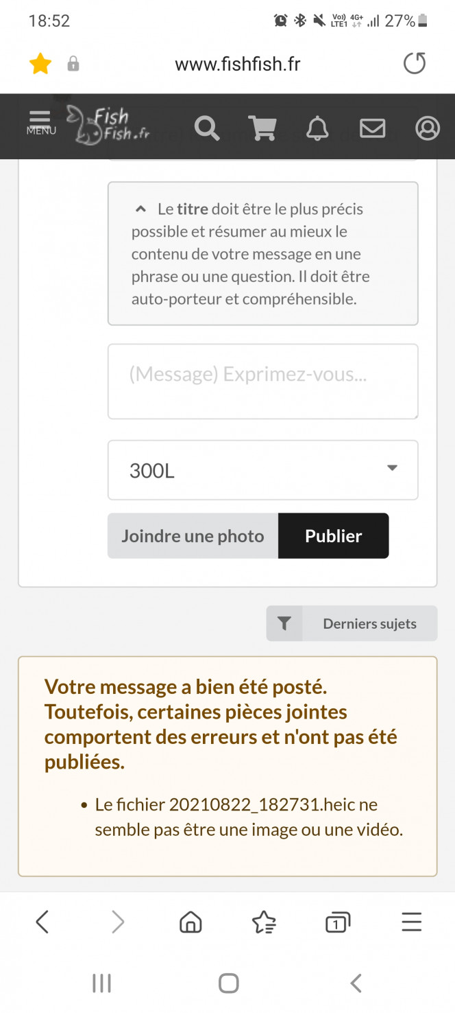 Photographie du post de Manael 