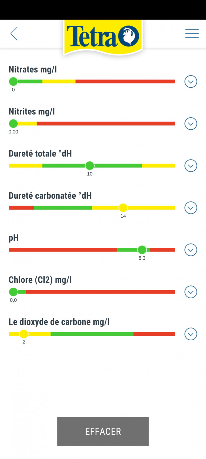 idée d aide ? Bonjour à tous comme vous pouvez voir mes dernières constantes d'eau elles sont toutes pas mal sauf le DH et le dioxyde de carbone pour le DH j'ai mis du bicarbonate de soude le problème c'est que ça règle le problème sur le moment mais pas à long terme et le monoxyde de carbone je n'ai pas d'appareil pour éjecter du maloxyde directement comme il vend dans le commerce si vous aviez des trucs et astuces pourtant les plantes sont pas trop mal ou alors il faudrait peut-être que je fasse à l'allumage dès le matin un test car je l'ai fait trop tôt dans l'après-midi elle est plante au relâché du de l'oxygène en chassant le dioxyde de carbone peut-être vos avis m'intéressent n'hésitez pas à me donner vos conseils merci Christophe dit Hollywood.