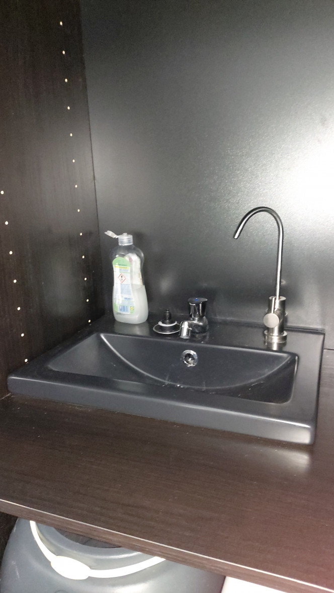 Petit vasque de lavage + osmose direct 