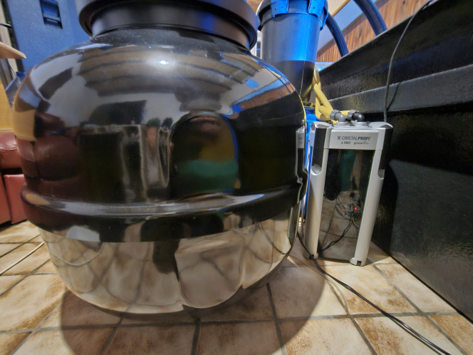  Réception du dernier filtre pour finaliser l'installation  qui es un  aquaone  cpf75000  qui sera alimentée par une pompe 8000l/h