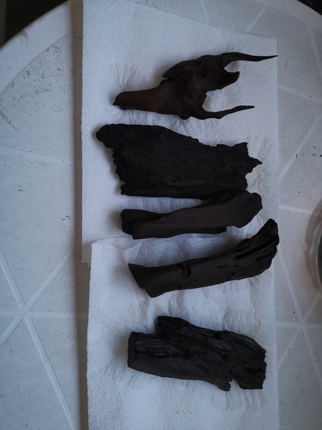  Racines poncées et bouillient plus qu'à mettre les mousses...
