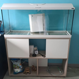 Aquarium zoolux iseo 100 litre tout équipé avec meuble