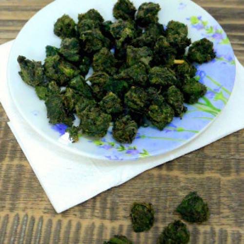 Alimentation crevette d'orties et pissenlits