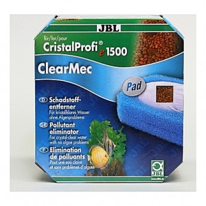Kit de filtration élimination de polluants JBL CLEARMEC plus Pad pour CristalProfi e1500 - 800ml