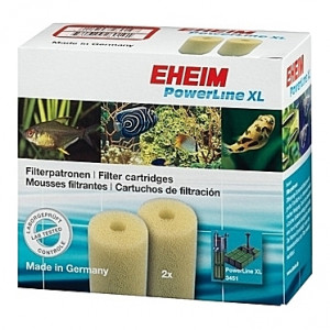 2 Cartouches filtrantes (mousses blanches) pour filtre EHEIM PowerLine XL (EHEIM 2252/3451)