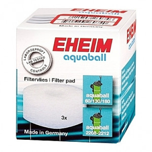 3 Coussins de ouate (perlon) pour filtre EHEIM aquaball 60/130/180 (EHEIM 2208/2210/2212/2401/2402/2403)