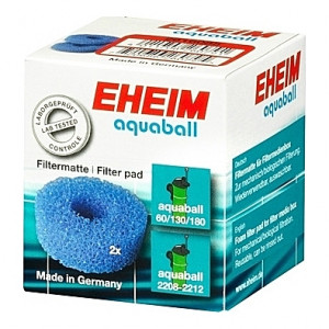 2 Coussins de mousses bleues pour filtre EHEIM aquaball 60/130/180 (EHEIM 2208/2210/2212/2401/2402/2403)