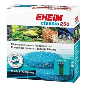2 Coussins de mousses bleues pour EHEIM classic 250 (EHEIM 2213)