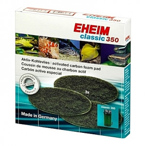 3 Coussins de mousse au charbon actif pour filtre EHEIM classic 350 (EHEIM 2215)