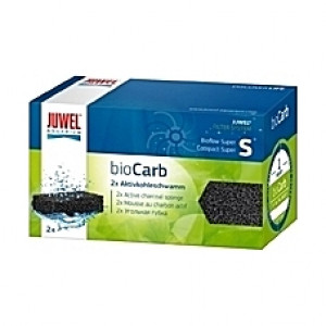 2 Eponges filtrantes au charbon actif bioCarb Taille S pour filtre JUWEL Bioflow One