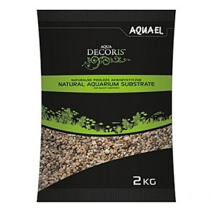 Gravier naturel multi-couleurs AQUAEL AQUA DECORIS - 1,4 à 2mm - 2Kg